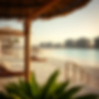 Relaxing beach atmosphere at Jumeirah Beach