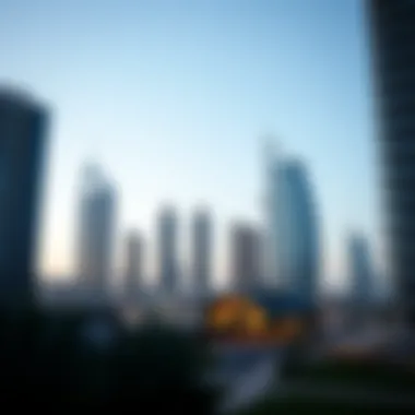 Stunning view of Jumeirah Beach Residence skyline