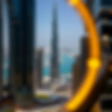 Map illustrating the strategic location of Lake City Tower within Dubai