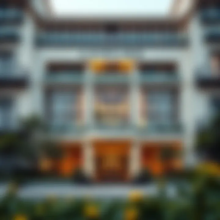 A stunning architectural facade of Louvre Residences showcasing modern design