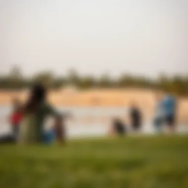 Visitors enjoying recreational activities at Love Lake