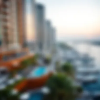 Aerial view showcasing marina lifestyle and amenities