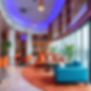 Vibrant community spaces in Marina Hotel Apartments