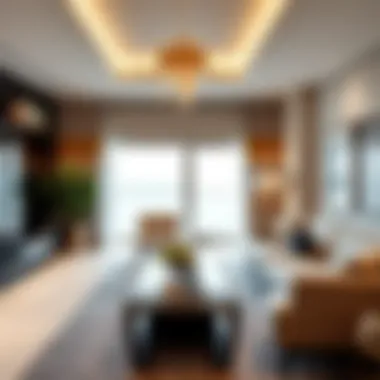 Stylish interior of a Marina Hotel Apartment