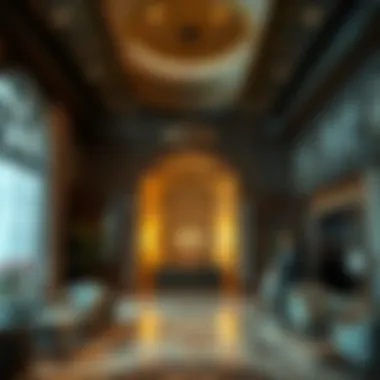 Interior shot highlighting the elegant design and cultural elements of Moza Plaza