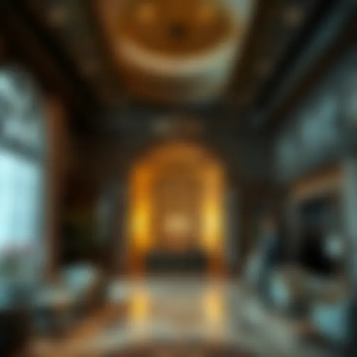 Interior shot highlighting the elegant design and cultural elements of Moza Plaza