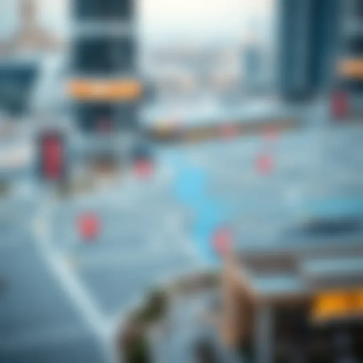 Map highlighting the location advantages of Mudon Ranim