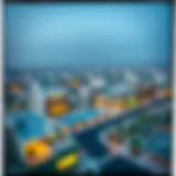 Aerial view of New Muwaileh showcasing modern architecture