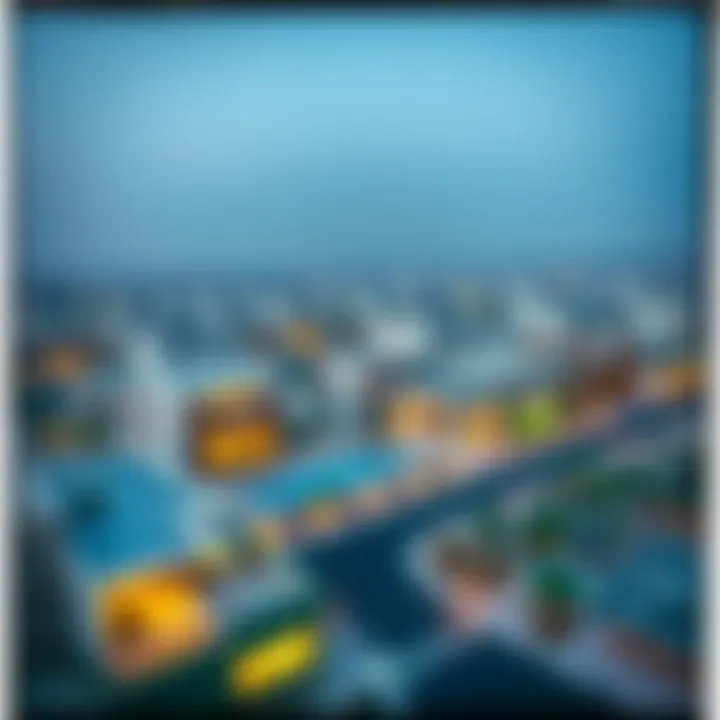 Aerial view of New Muwaileh showcasing modern architecture