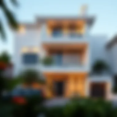 Architectural Elegance of Olivia Residence Elegant facade of Olivia Residence showcasing modern architectural design