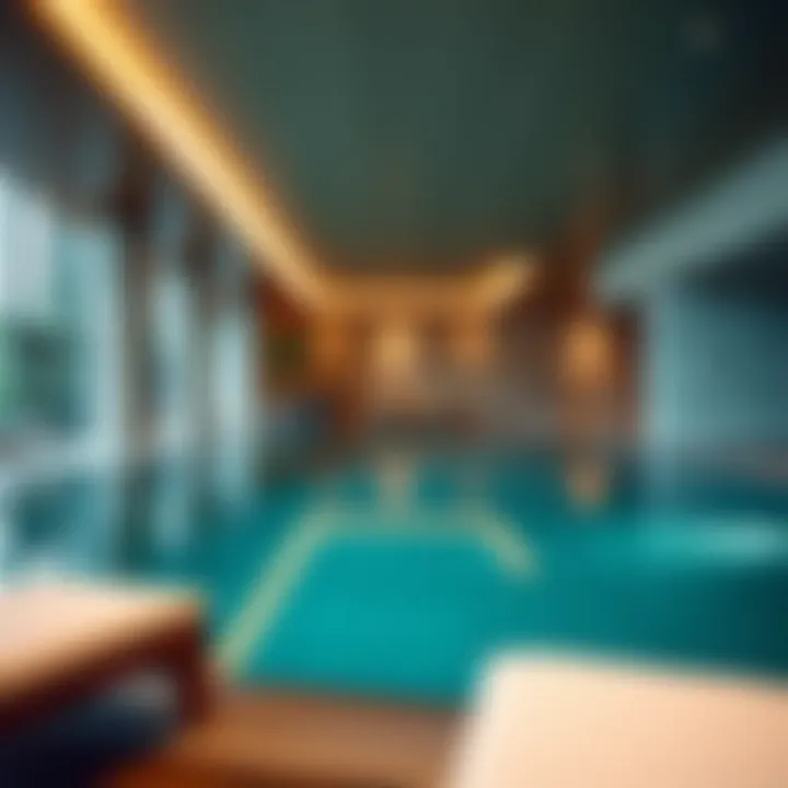 Luxurious amenities available at Olivia Residence, including pool and fitness center