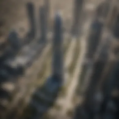 Aerial view of Sheikh Zayed Road highlighting Park Place Tower