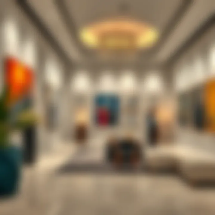 Art gallery showcasing modern art in Dubai