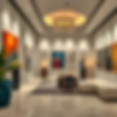 Modern Art Gallery in Dubai Art gallery showcasing modern art in Dubai