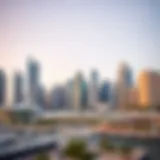 Skyline view of Dubai Marina showcasing modern architecture