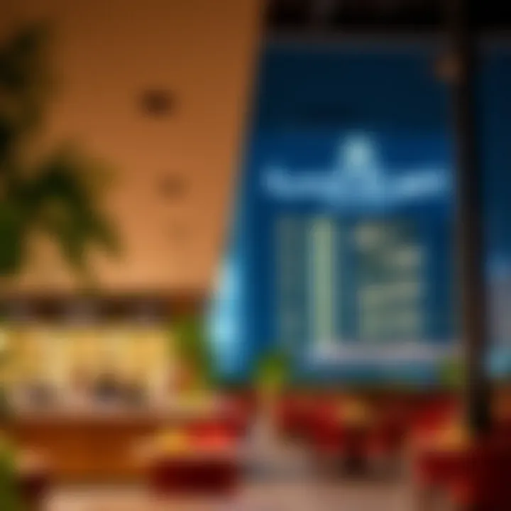 Architectural design elements of a streatery in Jumeirah Lake Towers