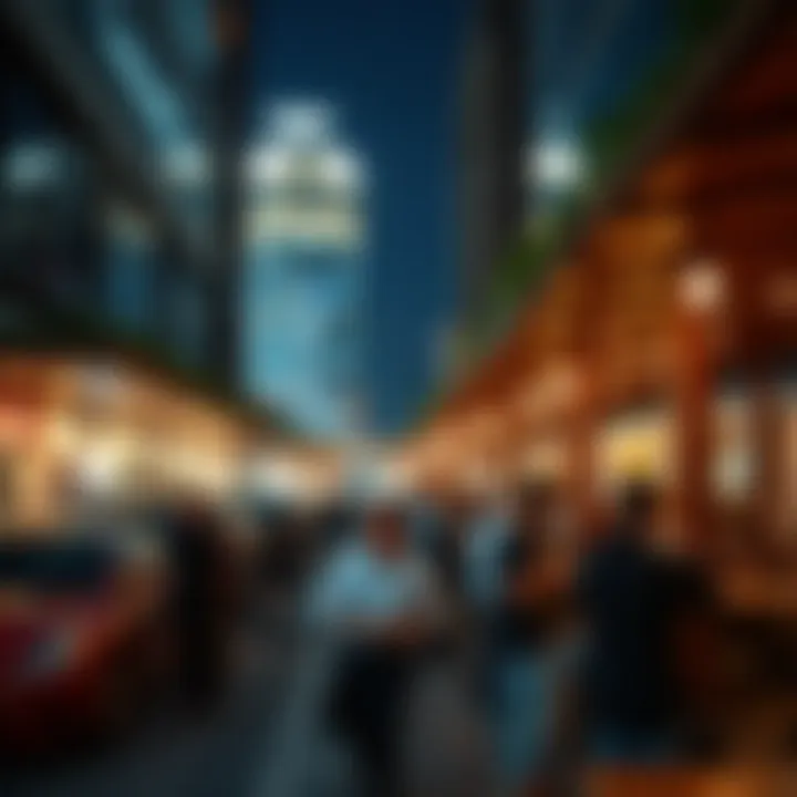 Community engagement at a streatery event in Dubai