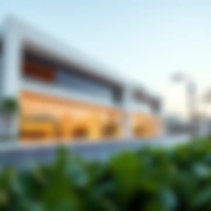 Modern architectural design of Aljurf Sales Center