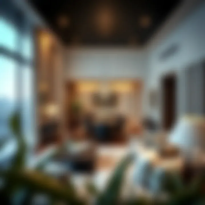 Luxurious apartment interior reflecting modern design trends