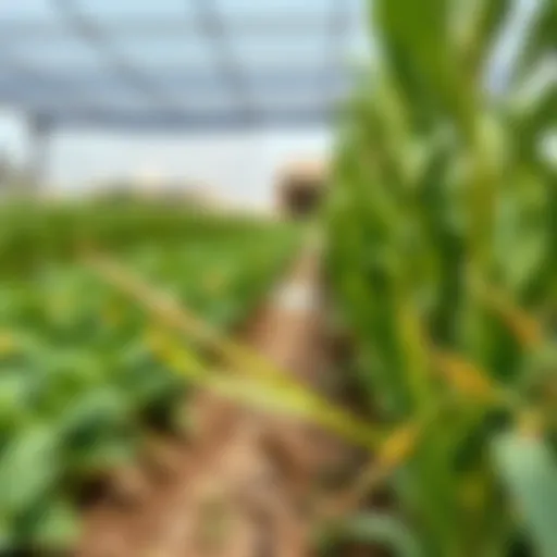 Vibrant crops flourishing in Jumeirah's agricultural setting
