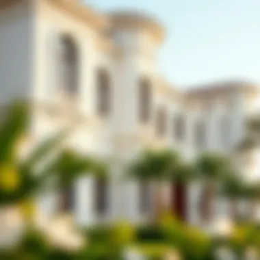 Architectural details of a luxury property in Golden Mile