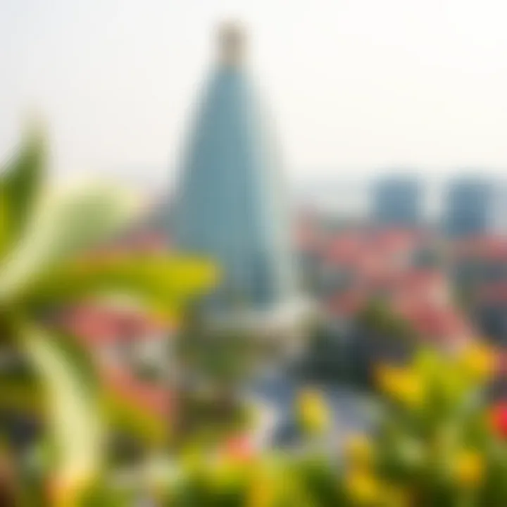 Community landscape surrounding the Princess Tower