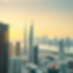 A panoramic view of Dubai's skyline showcasing architectural diversity