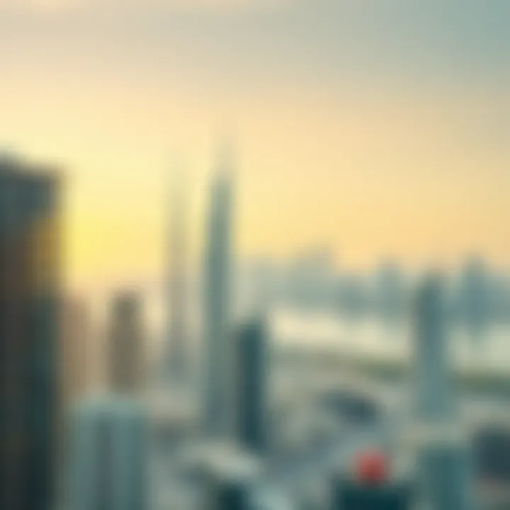 A panoramic view of Dubai's skyline showcasing architectural diversity