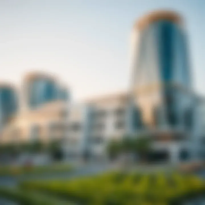 A stunning view of Town Square community showcasing modern architecture