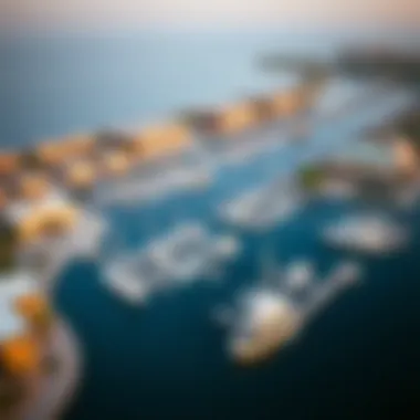 Aerial view of Umm Al Quwain Marina showcasing its waterfront lifestyle