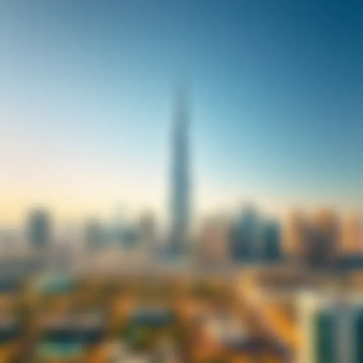 Surrounding skyline of Dubai featuring Volante Tower