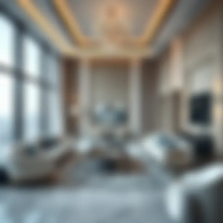 Luxurious interior of a penthouse in Volante Tower