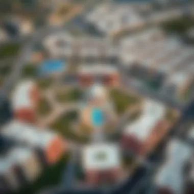 Aerial View of White Rose Layout An aerial view showcasing the layout of White Rose in JVC