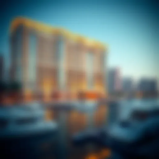 Architectural Brilliance of Zumurud Tower Marina Stunning view of Zumurud Tower Marina showcasing its unique architectural style