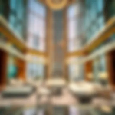 Interior of Burj Khalifa highlighting luxury and modernity