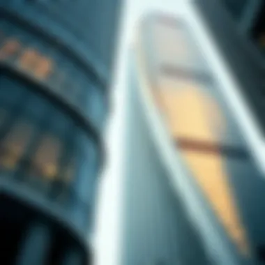 Architectural Elegance of the Financial Tower Architectural details showcasing the Financial Tower's modern design