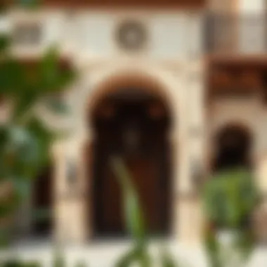 Exterior view of a heritage site with intricate detailing