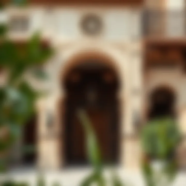 Exterior view of a heritage site with intricate detailing