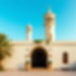 Traditional Emirati house showcasing wind towers