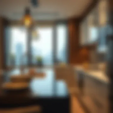 Modern Kitchen Amenities Modern kitchen amenities at Icon Deluxe Hotel Apartments