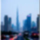 Modern skyline of Dubai showcasing luxury properties