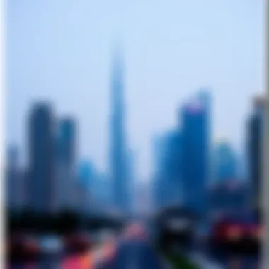 Modern skyline of Dubai showcasing luxury properties