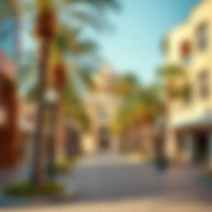 Cultural landmarks and green spaces enhancing the appeal of Khalidiya Street