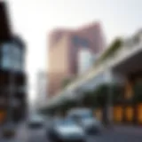 A panoramic view of Khalidiya Street showcasing modern architecture