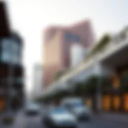 A panoramic view of Khalidiya Street showcasing modern architecture