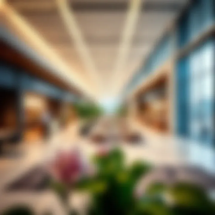 Interior of a modern retail space highlighting cutting-edge design