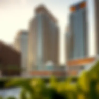 The architectural elegance of residential buildings at Le Mer Dubai.