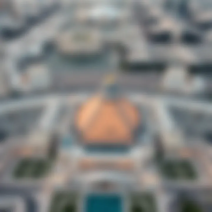 Aerial view of Louvre Abu Dhabi highlighting its cultural significance