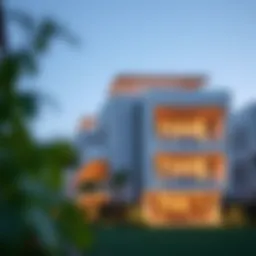 Luxurious exterior view of Luna Residence showcasing modern architecture