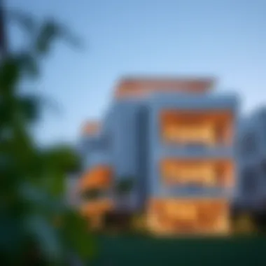 Luxurious exterior view of Luna Residence showcasing modern architecture